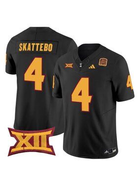 Cam Skattebo Black Vapor Stitched Jersey